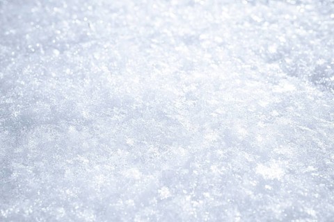 Frozen snow, white surface background in Lubin, Poland