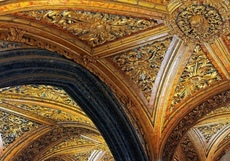 Igreja São Francisco, gilded wood carving in the Church of St. Francis, Rococo Talha Dourada,