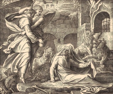 Daniel in the Lions' Den, Old Testament, by Julius Schnorr von Carolsfeld