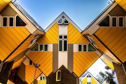 Cube houses from 1984, architect Piet Blom, Rotterdam, the Netherlands
