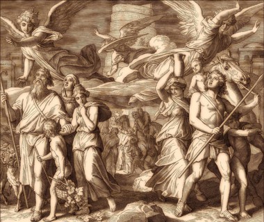 Tower of Babel, Old Testament, by Julius Schnorr von Carolsfeld, 1860