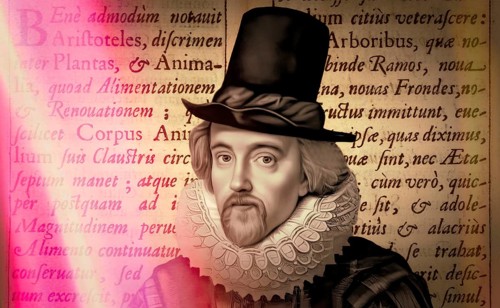 Portrait of Sir Francis Bacon, 1561 - 1626, English lawyer, statesman, essayist, historian,