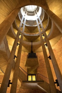 Interior shot, view of the bell tower, French Cathedral, Gendarmenmarkt, Berlin, Germany