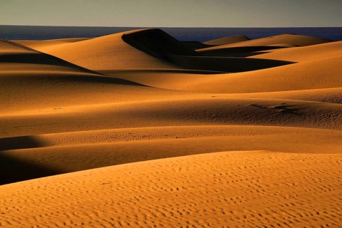 Gran Canaria, dunes, dunes, Maspalomas, sand dunes, sea, Gran Canaria, Canary Islands, Spain