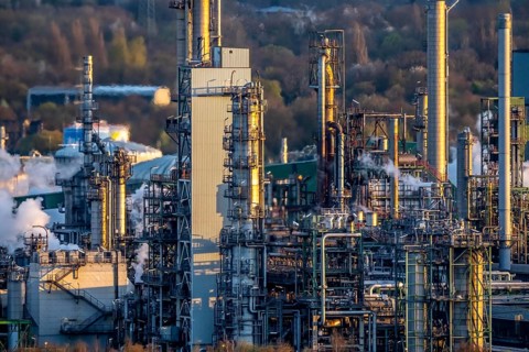 Ruhr Oel GmbH, BP Gelsenkirchen Refinery, in GE-Horst, production of products from mineral oil,