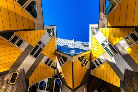 Cube houses from 1984, architect Piet Blom, Rotterdam, the Netherlands