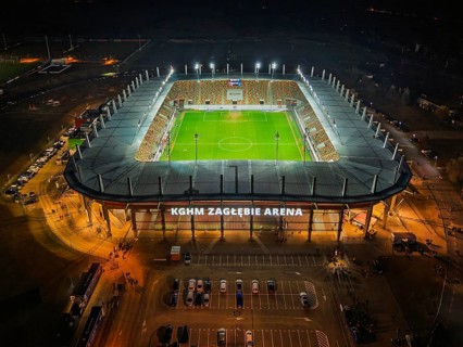 02.03.2026 Lubin, 23. kolejka PKO Ekstraklasy mecz KGHM Zaglebie Lubin - Wisla Plock n/z stadion