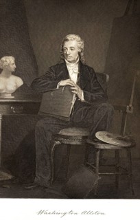 Washington Allston (1779-1843) Writer, artist, portrait painter and landscape painter, classicism,
