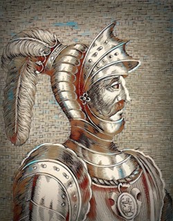 William I, ca. 1028, 1087, known as William the Conqueror, the first Norman King of England,