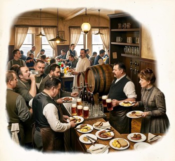Canteen at Julius Sittenfeld, brewery, beer barrel, restaurant, tavern, alcohol, brewery,