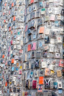 'The Parthenon of Books' by the Argentinian conceptual artist Marta Minujin, banned books,