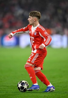 Lennart Karl Bayern Munich FCB (42) Action on the ball Football, Champions League, Allianz Arena,