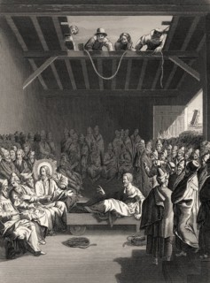 Healing the paralytic at Capernaum, 1853, digitally restored