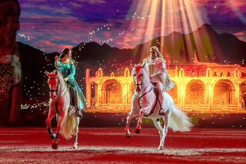 Cavalluna, horse show on Gateway to the Otherworld tour in Berlin's Uber Arena on 17.01.2026