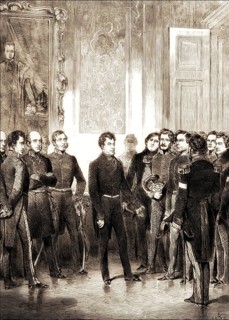 Abdication of Prince Klemens Wenzel von Metternich, 1773-1859, statesman in Imperial Austria