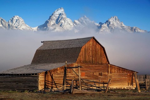 United States - Wyoming, Grand Teton, Mormon Row, Ranch, Grand Teton, Wyoming, United States of