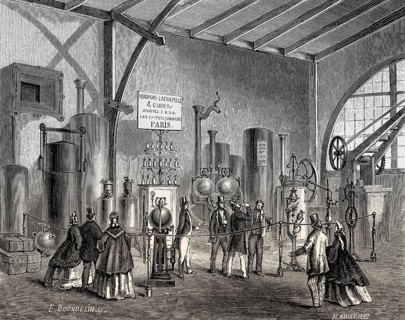 Machine for making carbonated beverages, Hermann-Lachapelle & Charles Glover, Great London