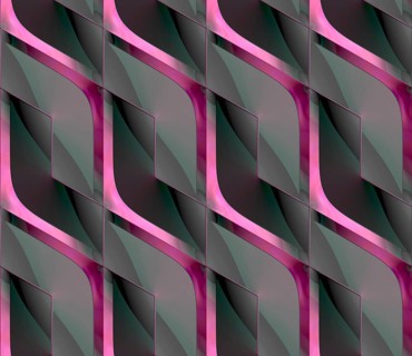 Futuristic 3D Wallpaper of black and green angular shape. High quality seamless texture
