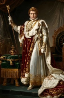 Napoleon Bonaparte at the coronation as emperor of the French in 1806, history, France, Napoleon