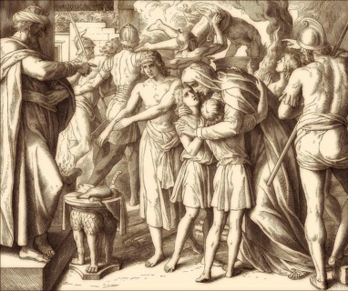 Martyrs, Books of Maccabees, Old Testament, by Julius Schnorr von Carolsfeld