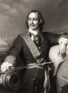 Portrait of Peter the Great, Peter I or Pyotr Alexeyevich Romanov, 1672-1725, Emperor of the