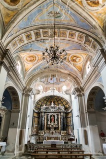 Interior, Cathedral Concattedrale dell'Immacolata Concezione, Bosa, district of Oristano, Sardinia,