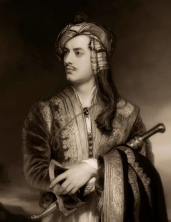 George Gordon Noel Byron, 6th Baron Byron of Rochdale, 1788, 1824, British poet, in Albanian dress,