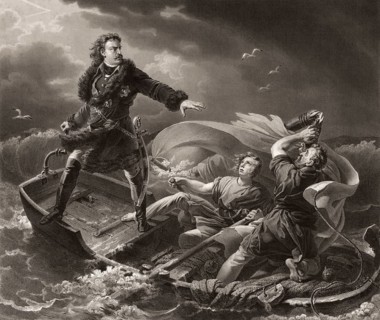 Storm at the Lake Ladoga, Peter the Great, Peter I or Pyotr Alexeyevich Romanov, 1672-1725, Emperor