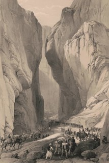 Entrance of the Bolan Pass from Dadur, Toba Kakar range, Balochistan, Pakistan, First Anglo-Afghan