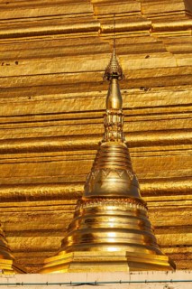 Myanmer famous sacred place and tourist attraction landmark, Shwedagon Paya pagoda. Yangon, Myanmar
