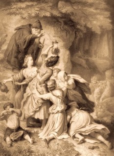 The faithful Eckart, Der getreue Eckart, poem by Johann Wolfgang von Goethe, after Wilhelm von
