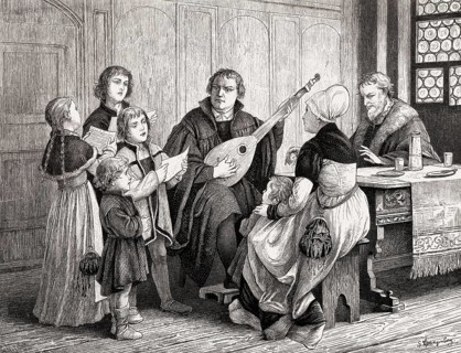Martin Luther, theologian and reformer, with his family, 1536
