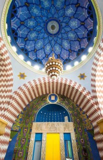 Renovated interior of the Neolog Synagogue converted into a cultural centre by Berlin architect