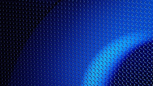 This abstract design showcases a 3D structure in shades of blue, perfect for creating a tech-savvy