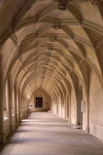 Cloister of Bebenhausen Cistercian Monastery, Tübingen, Baden-Württemberg, Germany