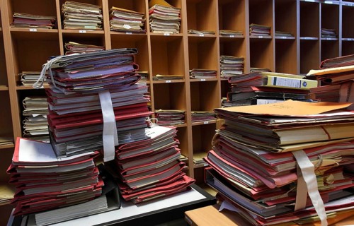 Berlin, DEU, 25.01.11 - Court records, Berlin, Germany