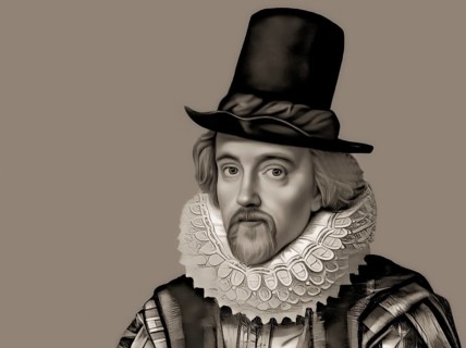 Portrait of Sir Francis Bacon, Baron Baco of Verulam, 1561 - 1626, English lawyer, statesman,