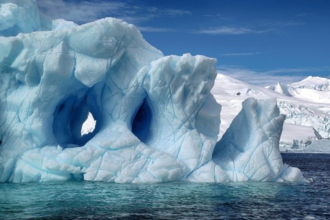 Antarctica, floating iceberg, Cierva Cove, Danco Coast Bay, Grahamlands