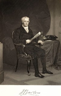 Joel Barlow (1754-1812) poet, political writer, jurist, statesman, editor, translator, room, table,