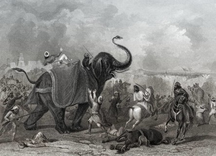 Die Belagerung von Multan, Indien, 2. Anglo-Sikh-Krieg, 1849