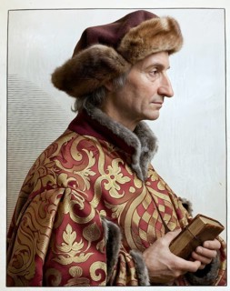 Portrait of Sebastian Brant, humanist, lawyer, professor of law, University of Basel, humanism,