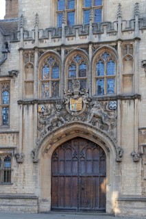 Entrance gate, Brasenose College, Oxford, England, Great Britain