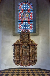Epitaph of the dean Maternus Gillenfelt, 1563-1604, Basilica St. Kastor, Koblenz,