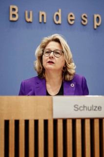 Svenja Schulze (SPD), Federal Minister for Economic Cooperation and Development, photographed at