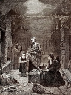 Haus einer Familie in Norwegen, 18. Jahrhundert