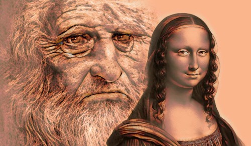 Leonardo da Vinci, 1452 - 1519, Italian painter, sculptor, architect and engineer, the painting la