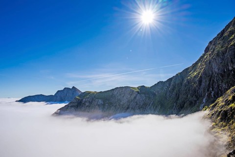 Snowdon Massif, Snowdon Range, Snowdonia, North Wales, UK