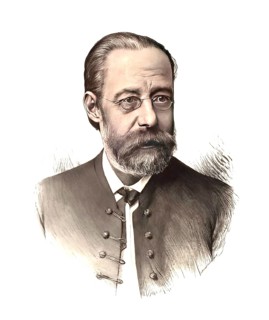 Bedrich Smetana, 1824 – 1884, Czech composer, digital edited according to illustration by Jan
