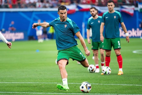 LEIPZIG, GERMANY - JUNE 18, 2024: Euro 2024 Groupe F match Portugal vs Czechia 2:1. Portugal