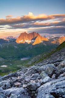 View of Breidtinden peak, Senja, Norway